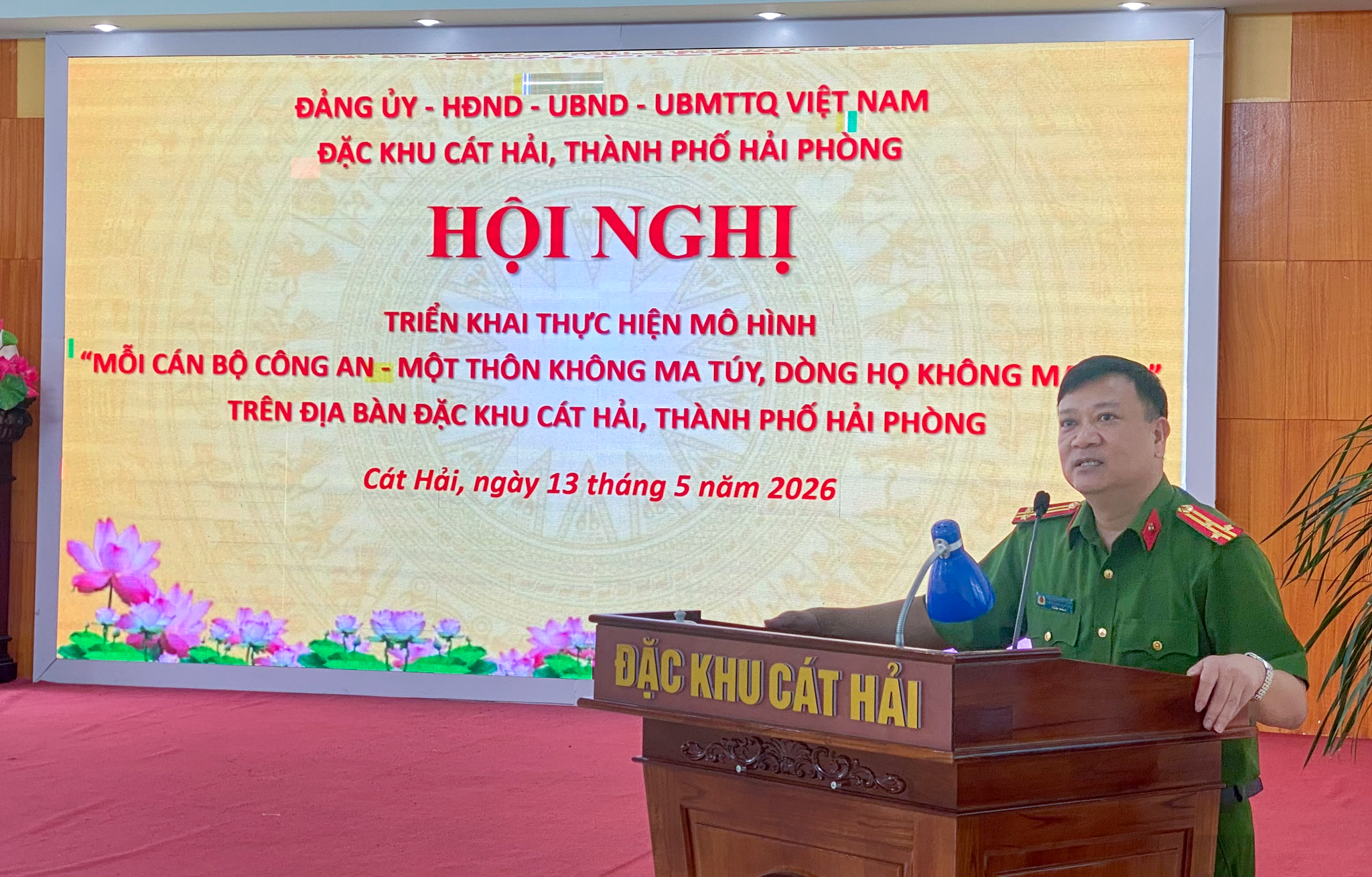 Đặc khu Cát Hải: Triển khai thực hiện mô hình “Mỗi cán bộ Công an - Một thôn không ma túy” và “Dòng họ không ma túy”